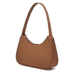 Brown Nylon Shoulder Bag 